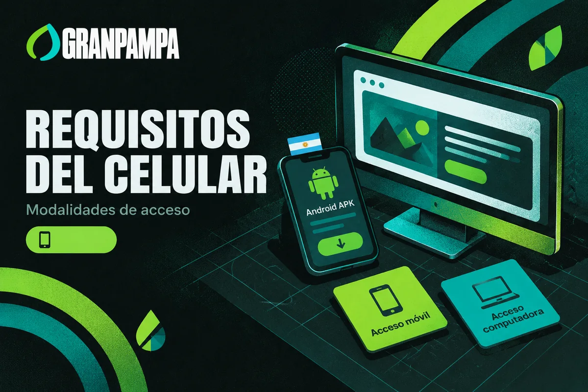Celular y monitor muestran las modalidades de acceso disponibles