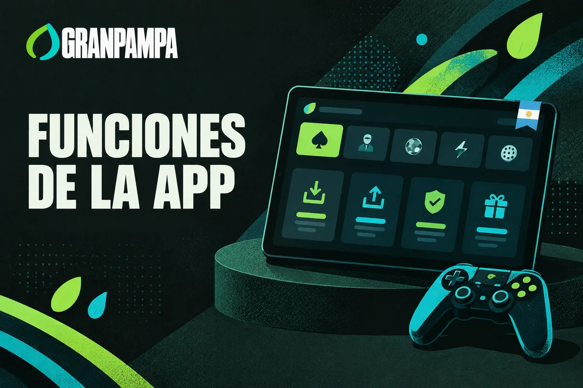 Tablet con categorías de juegos y opciones de cuenta