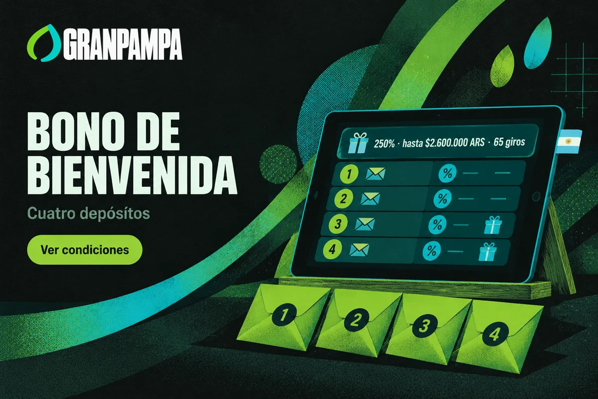 Tablet con tabla de bienvenida y cuatro sobres de depósitos.