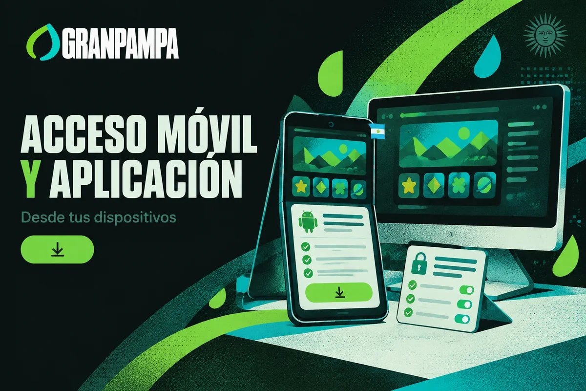 Celular y computadora con acceso web y descarga APK.