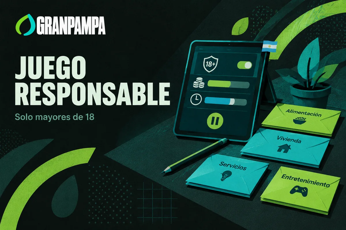 Pantalla con límites de juego y sobres de presupuesto separados.