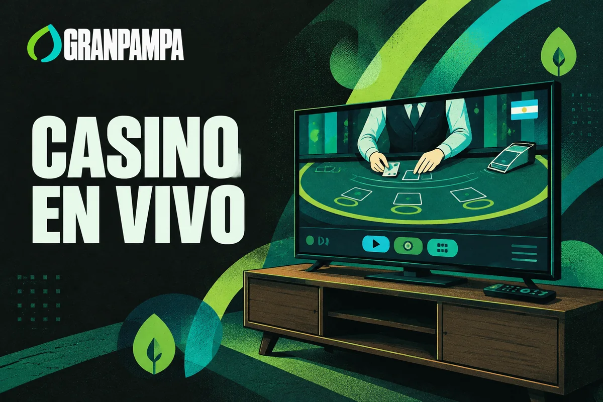 Pantalla con mesa de blackjack y manos del crupier.