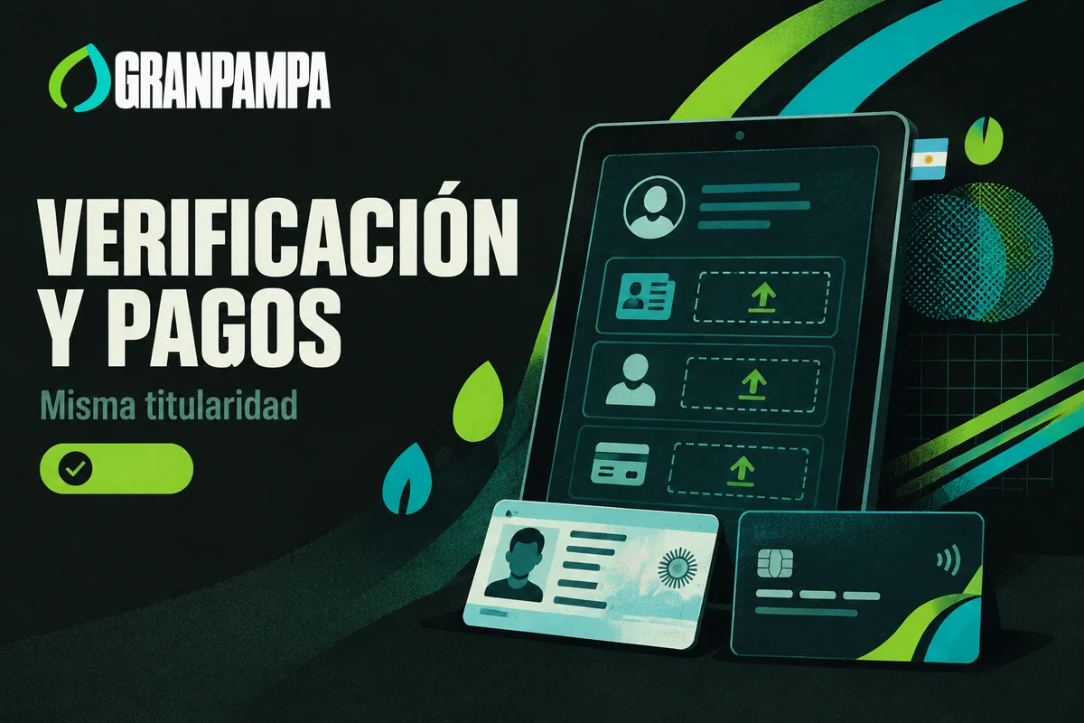 Tablet con verificación de identidad y documentos del mismo titular.