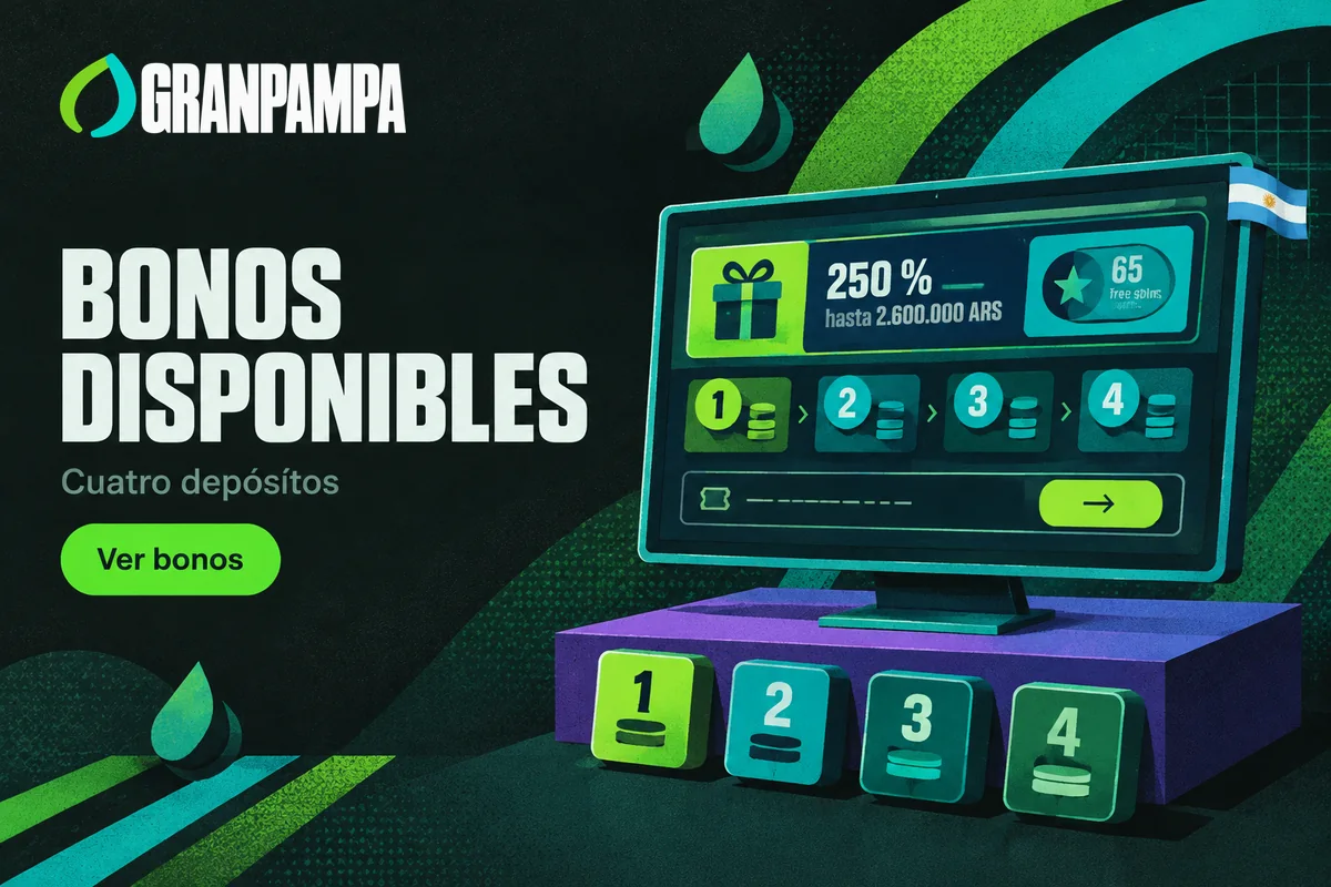 Pantalla con cuatro etapas del bono y código promocional.