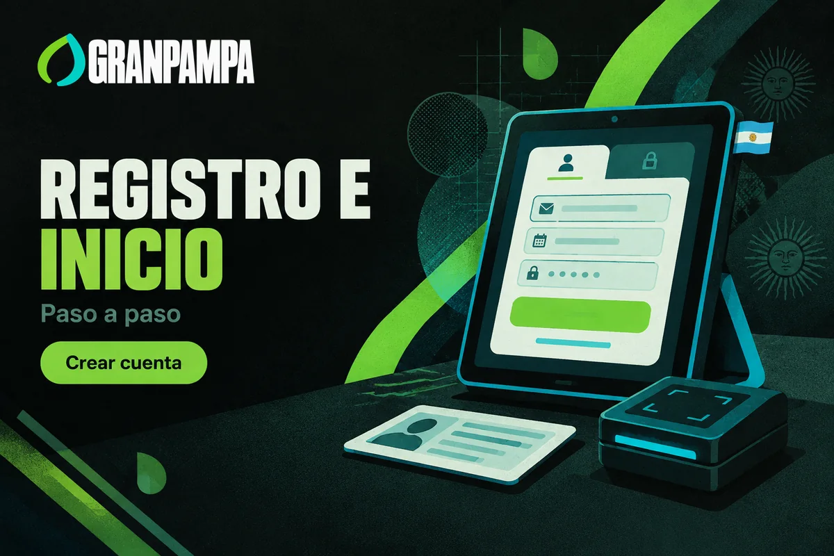 Tablet con formulario de registro y documento de identidad.