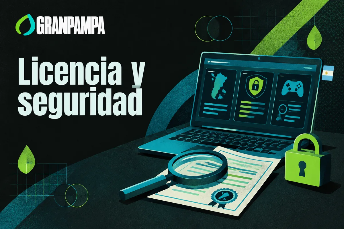 Notebook con información de licencia, documento y candado cerrado.