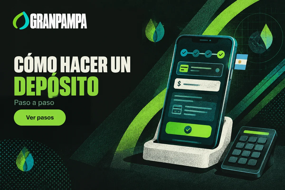 Celular con formulario de depósito e indicador de pasos.