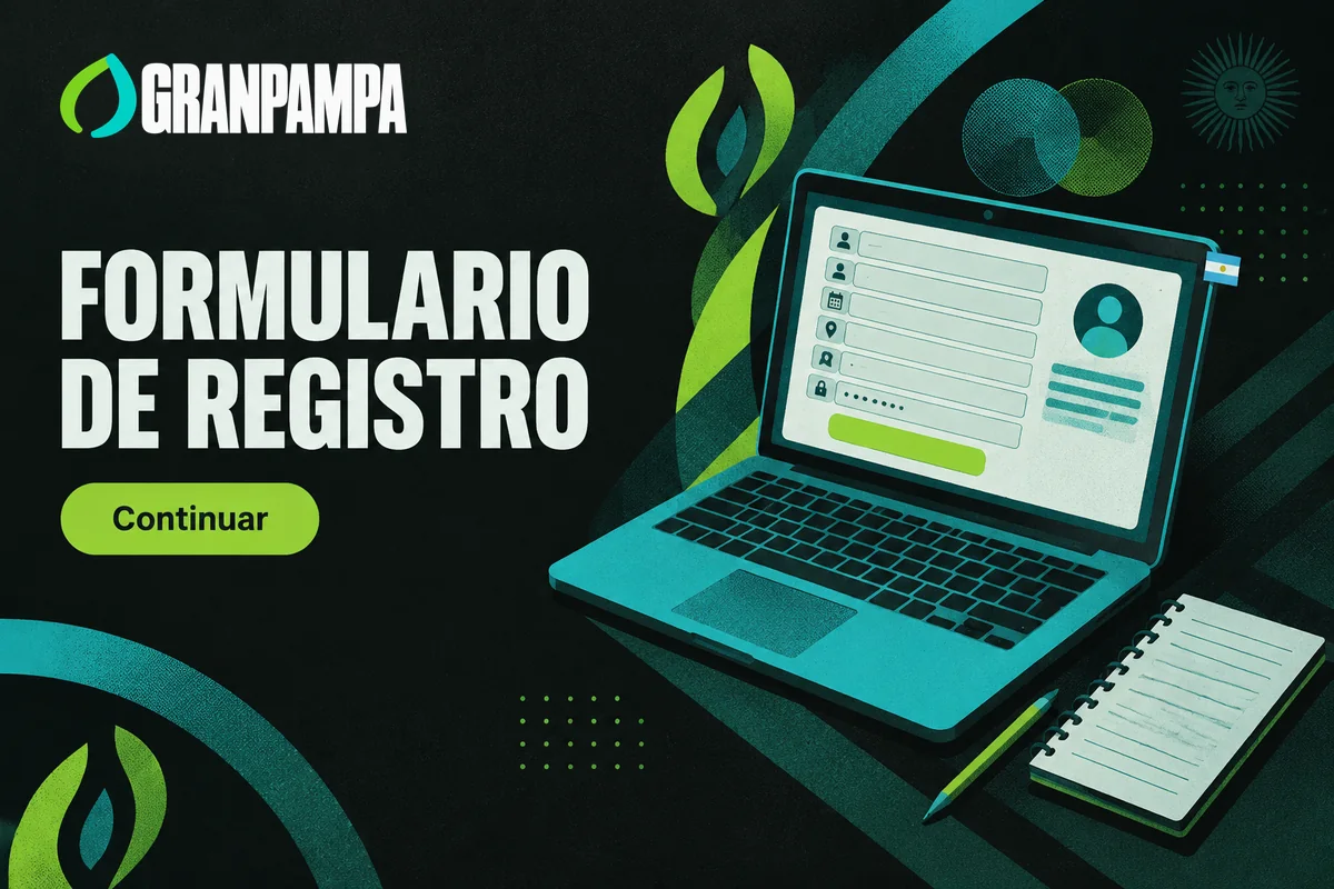 Laptop con formulario de datos personales, usuario y contraseña